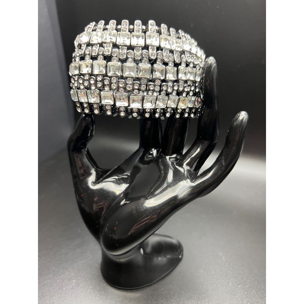 Wide Stretch Statement Bracelet - image 2